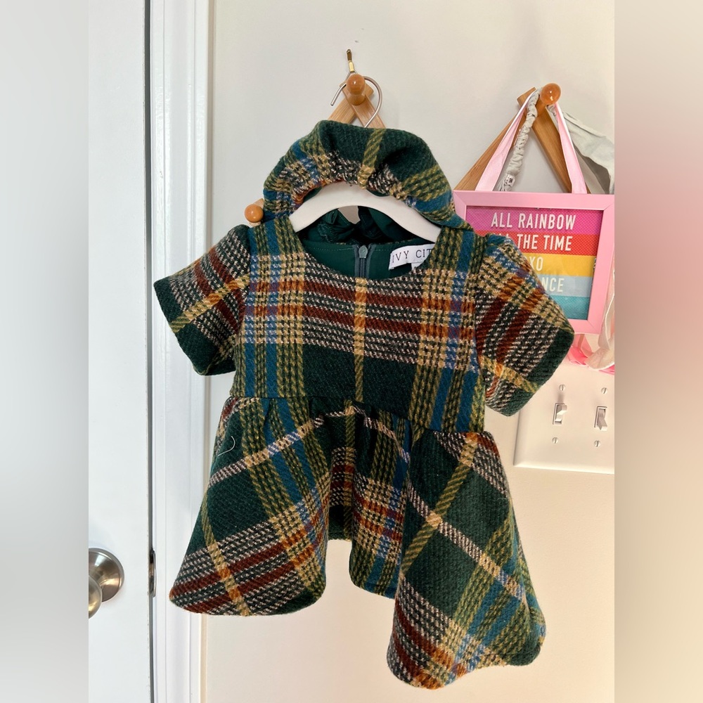 Ivy City Co - Holly Plaid Baby Dress.